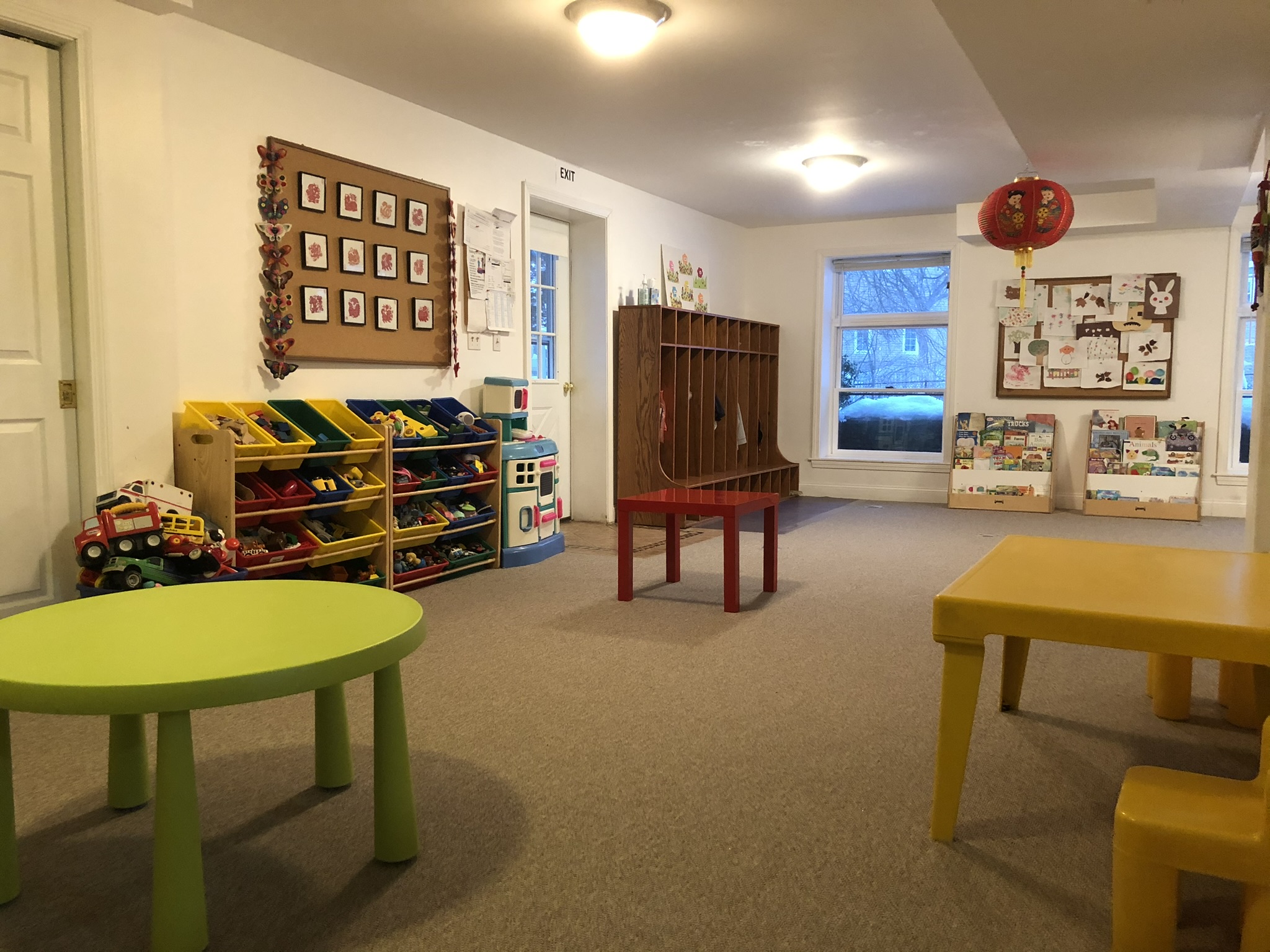 Wide view of playroom